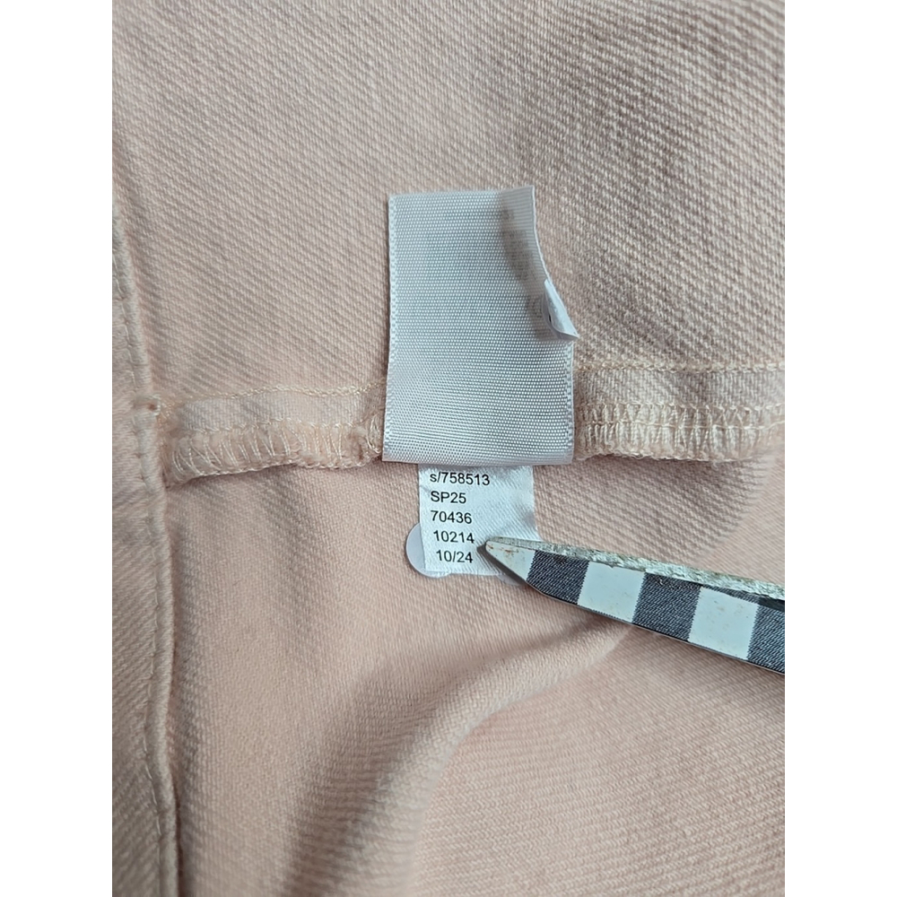 LOFT Women's Light Pink Seamed Denim Mini Dress Size 14 NWT - Picture 10 of 10